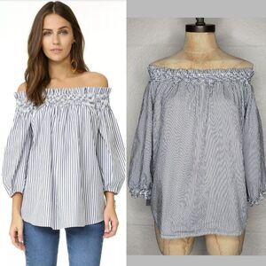 Marled Reunited Off the Shoulder Cotton Top Sz M